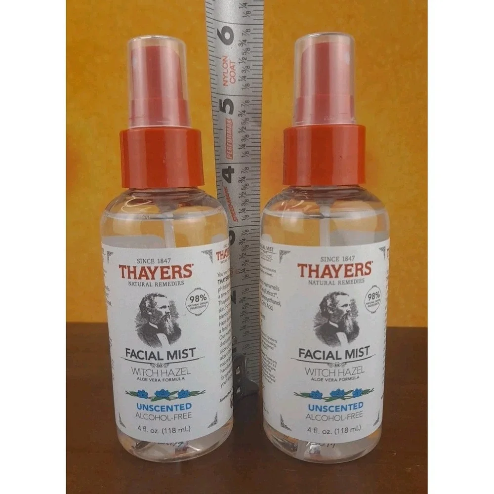 2X Thayers Facial Mist‎ Witch Hazel Aloe Vera Formula • 3oz Spray • Unscented